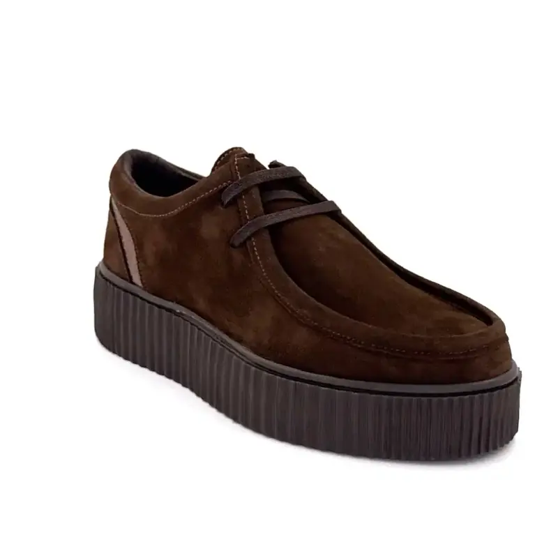 Zapatos Derby Ivoire Co 22329 en ante marrón Ivoire Chaussures