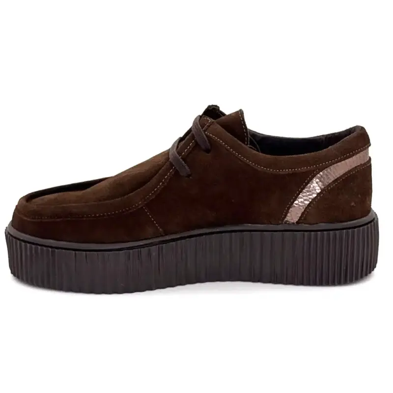 Ivoire Co 22329 Derbies In Brown Suede Ivoire Chaussures