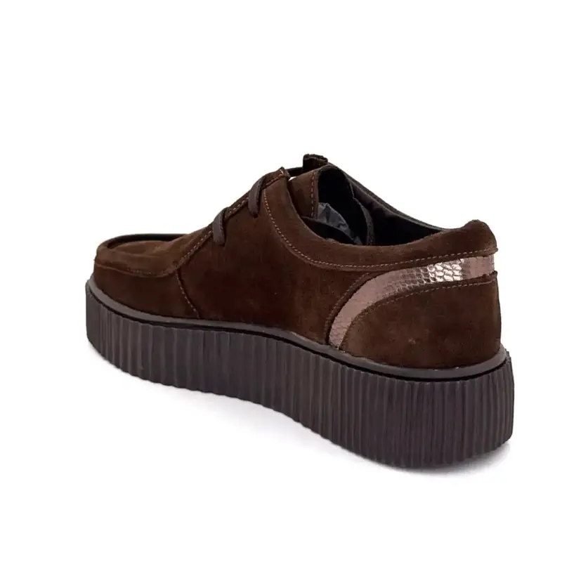 Zapatos Derby Ivoire Co 22329 en ante marrón Ivoire Chaussures