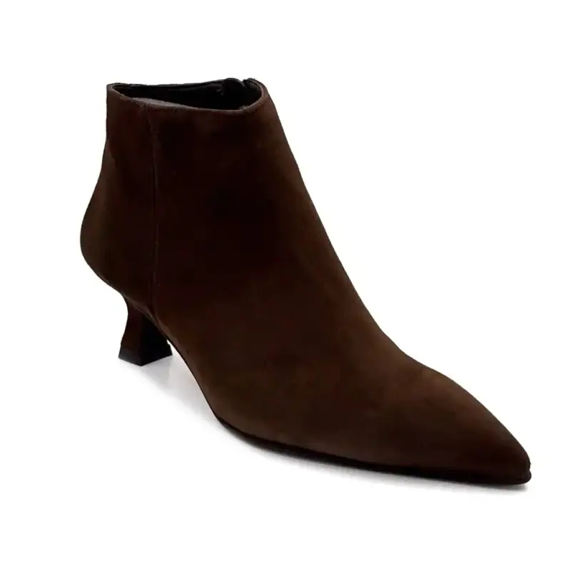 Bottines à Talons Pedro Miralles 24397 Daim Marron Ivoire Chaussures