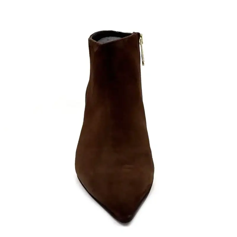 Heeled Ankle Boots Pedro Miralles 24397 Brown Suede Ivoire Chaussures