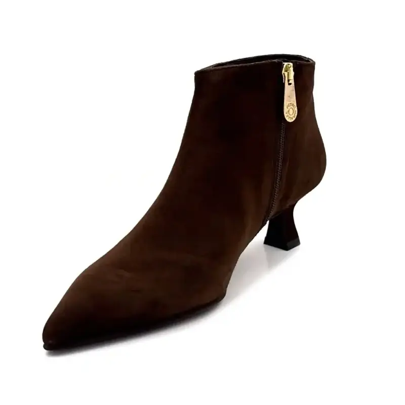 Bottines à Talons Pedro Miralles 24397 Daim Marron Ivoire Chaussures