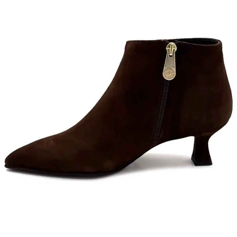 Bottines à Talons Pedro Miralles 24397 Daim Marron Ivoire Chaussures