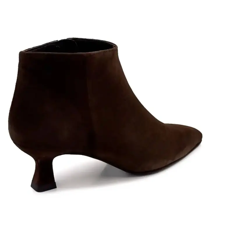 Bottines à Talons Pedro Miralles 24397 Daim Marron Ivoire Chaussures
