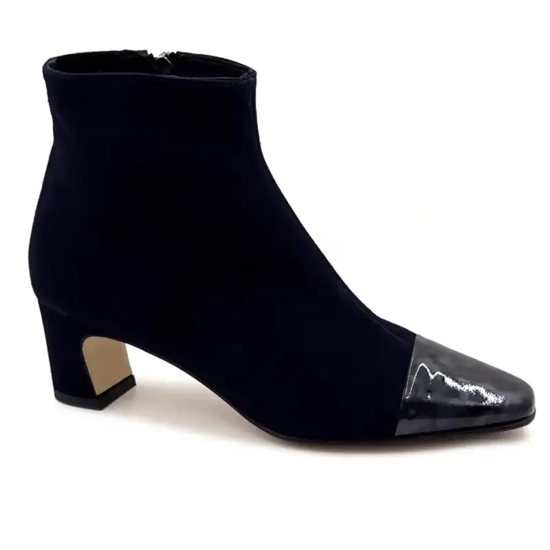 Bottines Ivoire 56539 Daim Marine Ivoire Chaussures