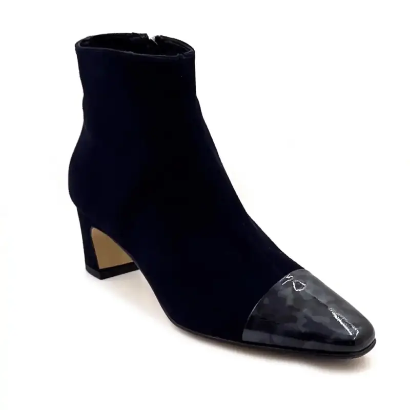 Bottines Ivoire 56539 Daim Marine Ivoire Chaussures
