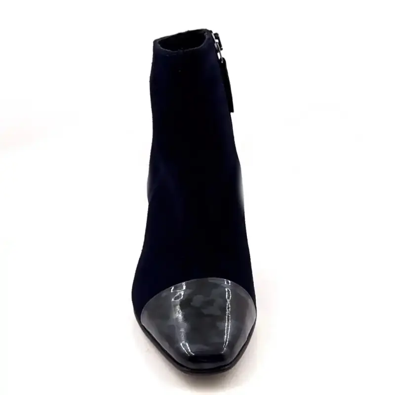 Bottines Ivoire 56539 Daim Marine Ivoire Chaussures