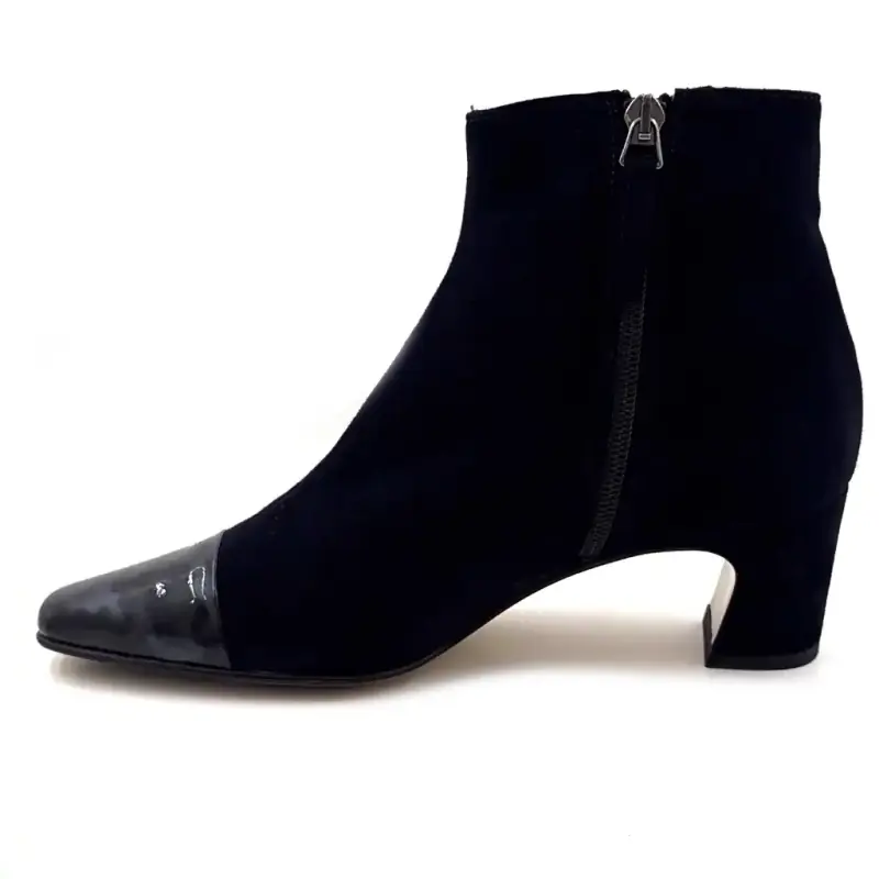 Bottines Ivoire 56539 Daim Marine Ivoire Chaussures