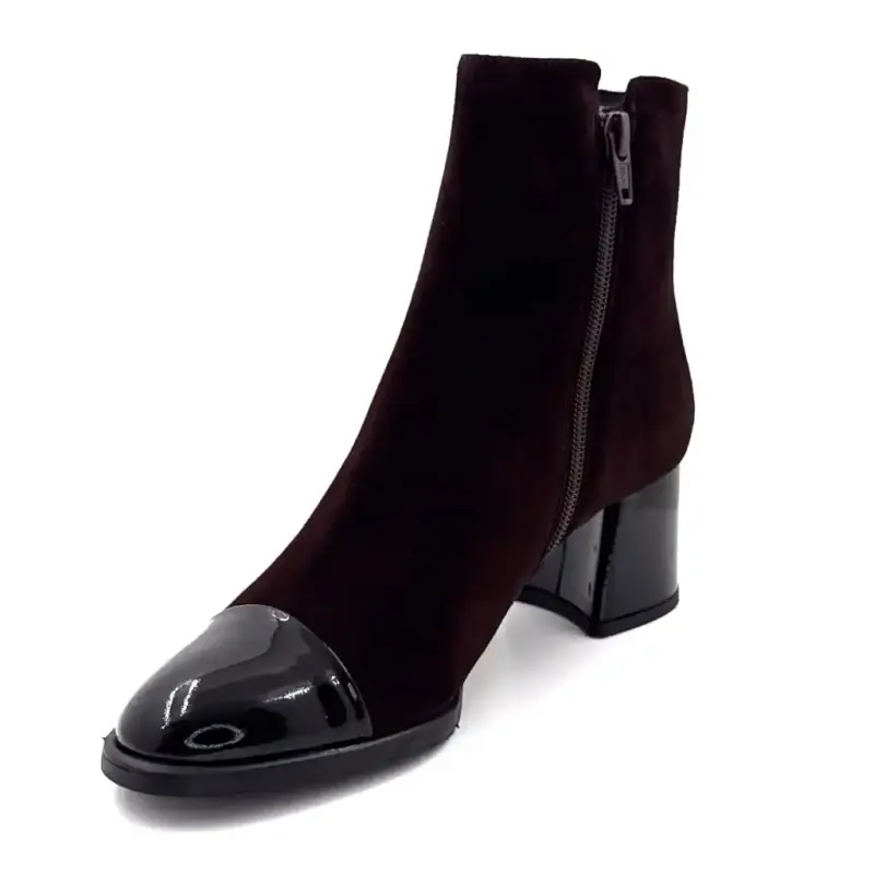 Botines Ivoire Ch1151 de ante marrón Ivoire Chaussures