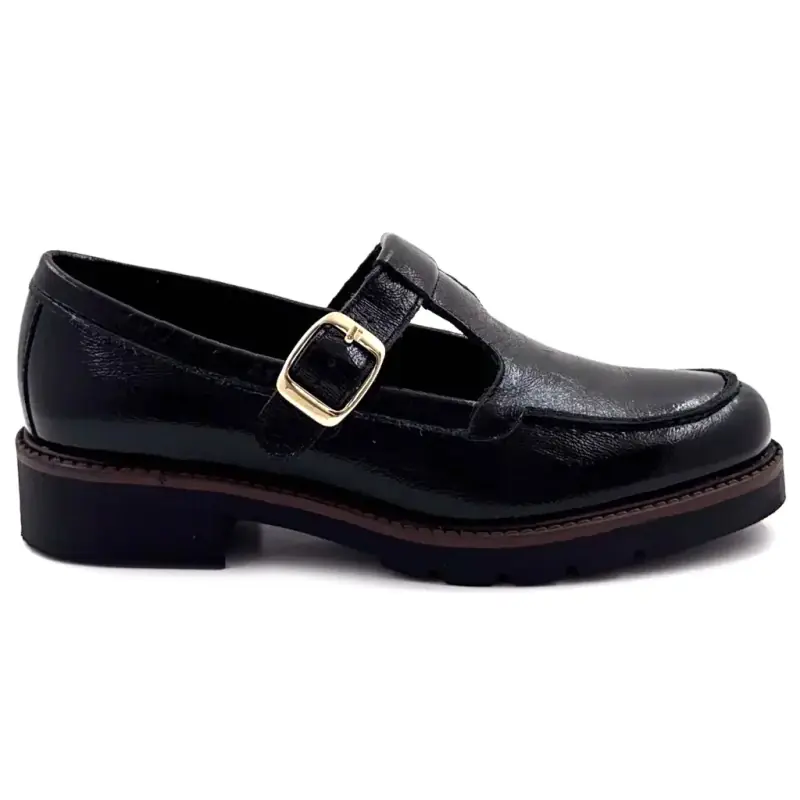 Ivoire Moccasin co 11344a Black Leather Naplack Salome €119.00