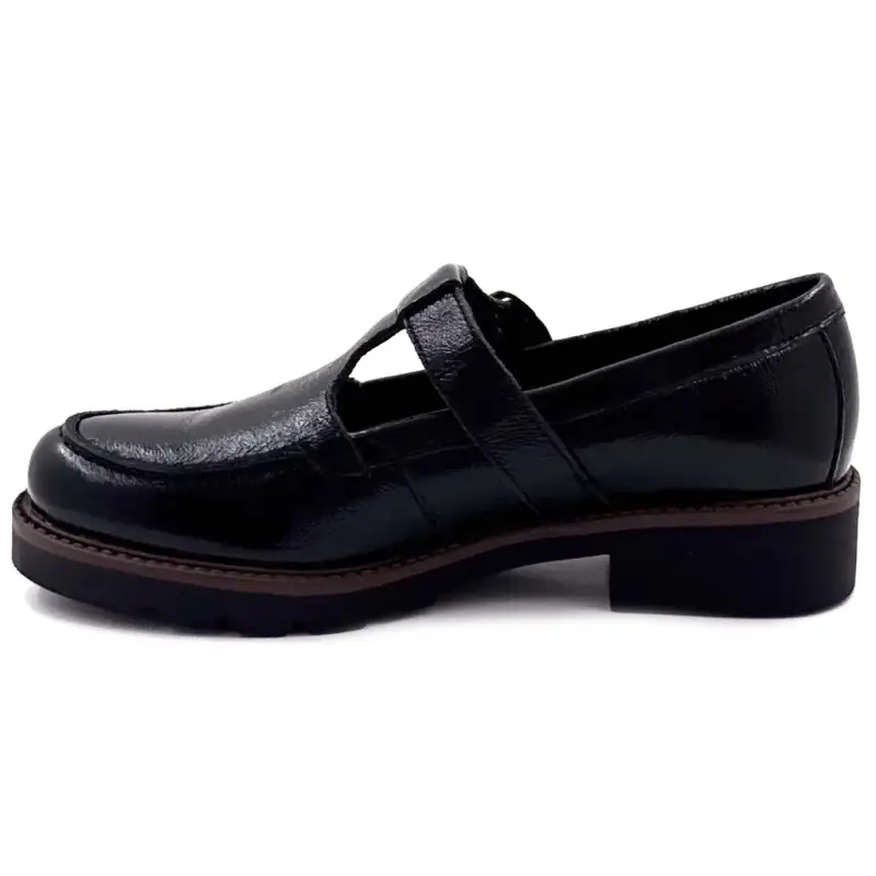 Ivoire mokkasin co 11344a Svart skinnneplett Salome Ivoire Chaussures