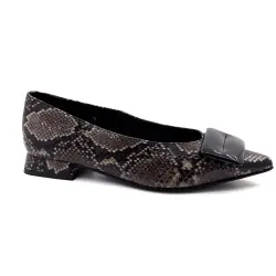 Φλατ Δερμάτινη Μπαλαρίνα Ivoire 2767-c2 με Μπεζ Σχέδιο Ερπετών