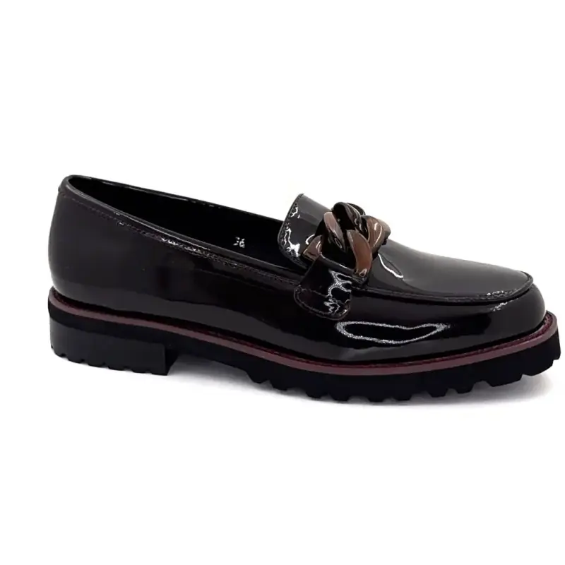 Ivoire loafers 15-27120-2 Brunt lackläder Ivoire Chaussures