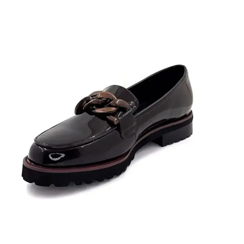 Ivoire Loafers 15-27120-2 Brunt Laklæder Ivoire Chaussures