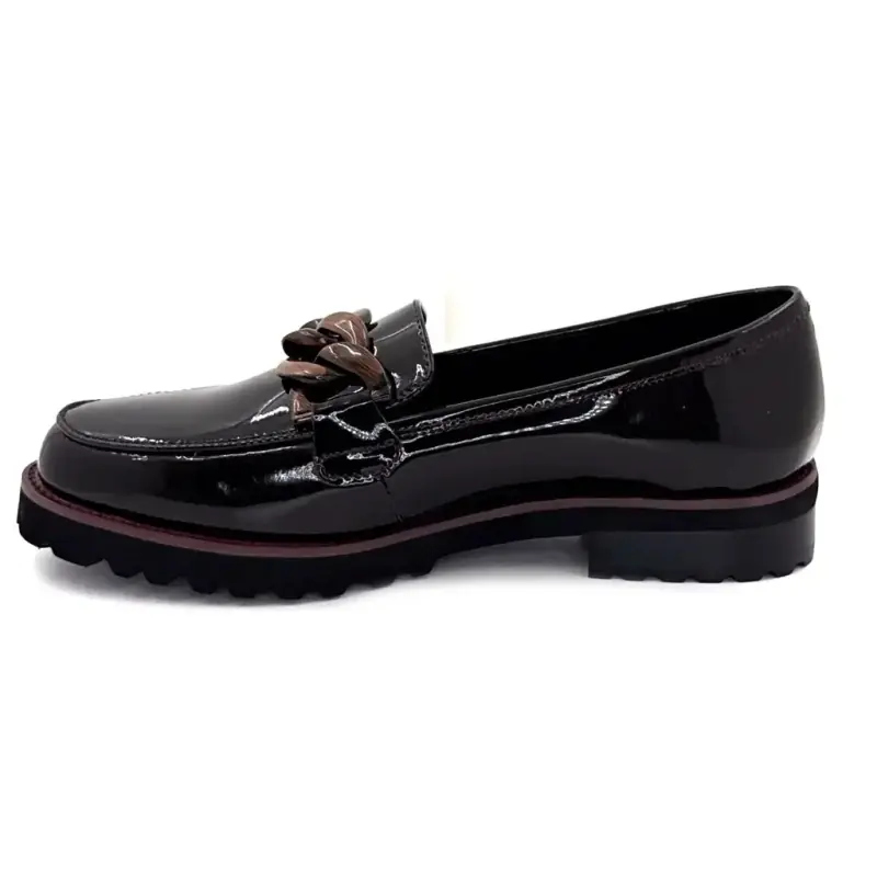 Mocassins Ivoire 15-27120-2 em couro envernizado marrom Ivoire Chaussures