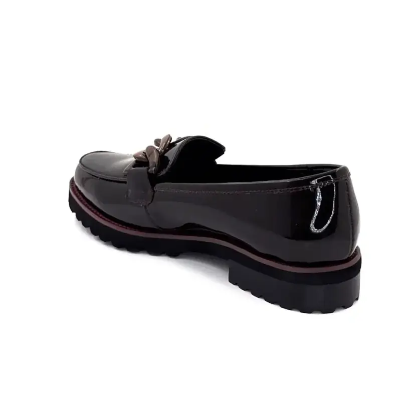 Mocassins Ivoire 15-27120-2 em couro envernizado marrom Ivoire Chaussures