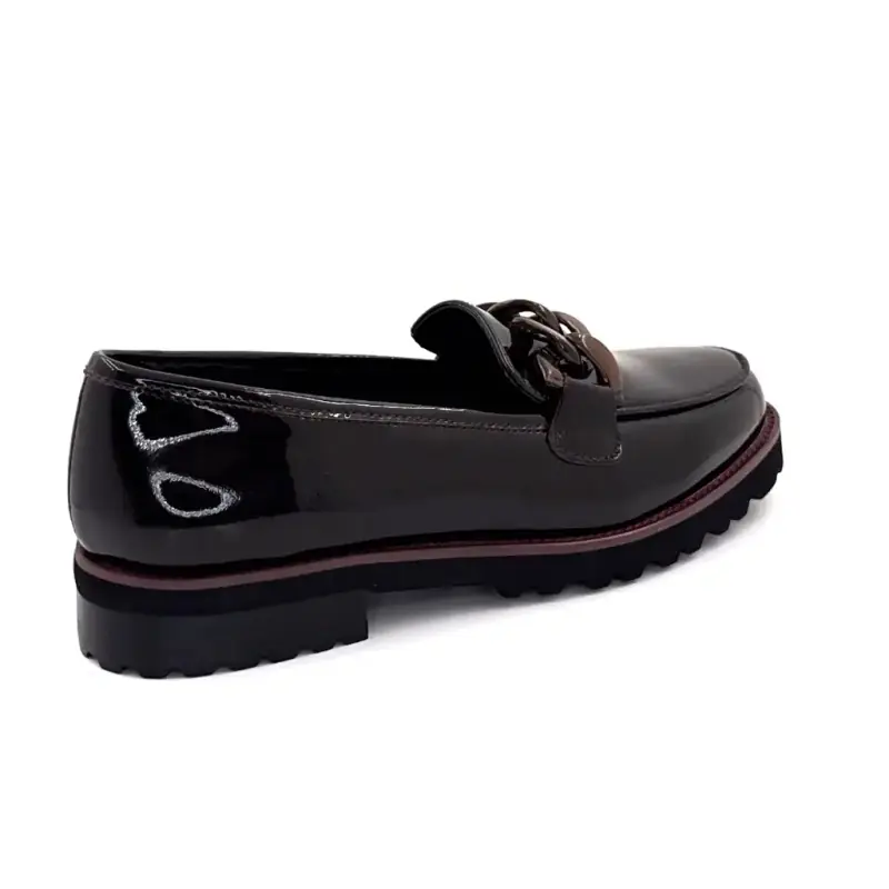 Ivoire Loafers 15-27120-2 Brunt Laklæder Ivoire Chaussures
