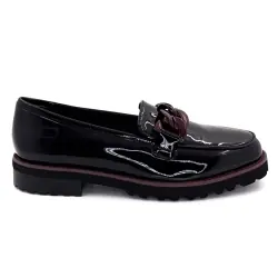 Ivoire Loafers 15-27120-2 Svart & Vinröd Lackskinn %price%