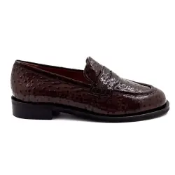 Mocasin Ivoire s3702 f5683 Piele de struț maro %price%