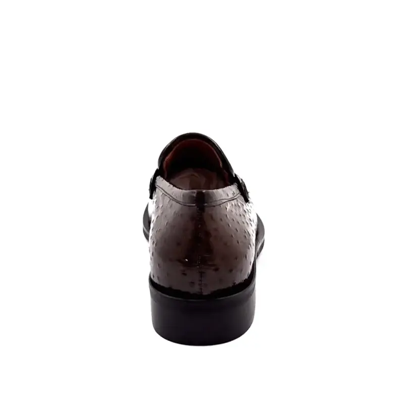 Ivoire mockasin s3702 f5683 strutsläder Brun Ivoire Chaussures