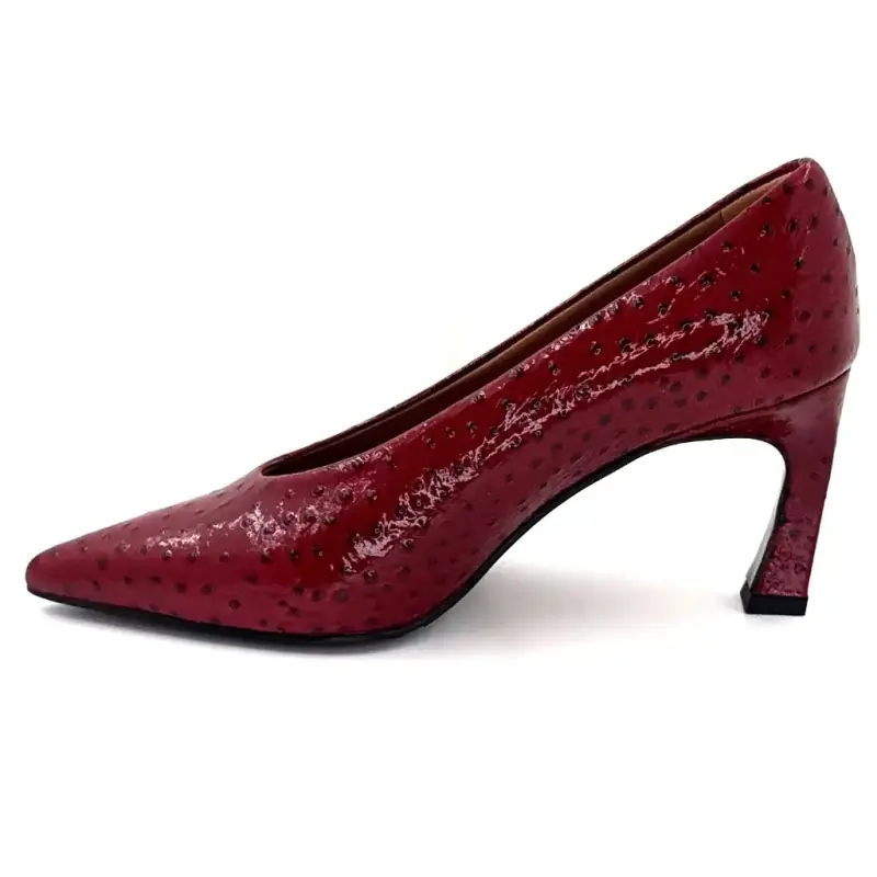 Ivoire lakkbőr strucccipő S244 F067 bordó lakkbőrből Ivoire Chaussures