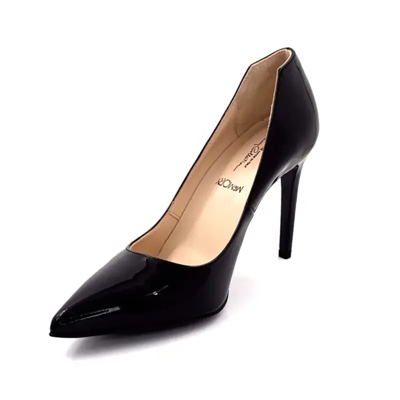 Escarpins Nero Giardini 11041Cuir Vernis Noir Ivoire Chaussures