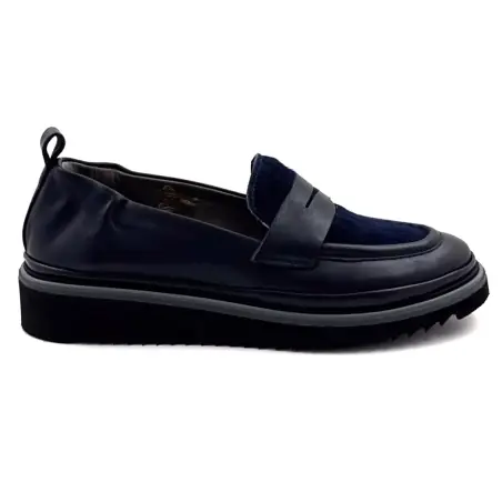 XSA 0501 Mocassim em Couro Azul Marinho e Pelo de Pônei Azul Marinho 199,00&nbsp;€