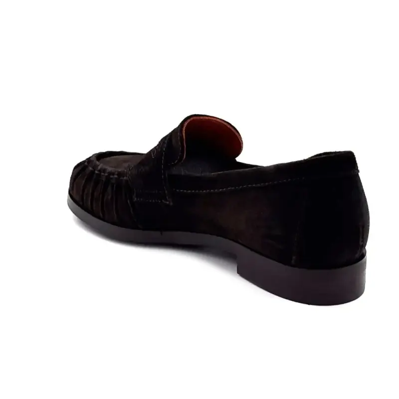 Mjus N32101 Mokasyny zamszowe w kolorze kawy i brązu Ivoire Chaussures