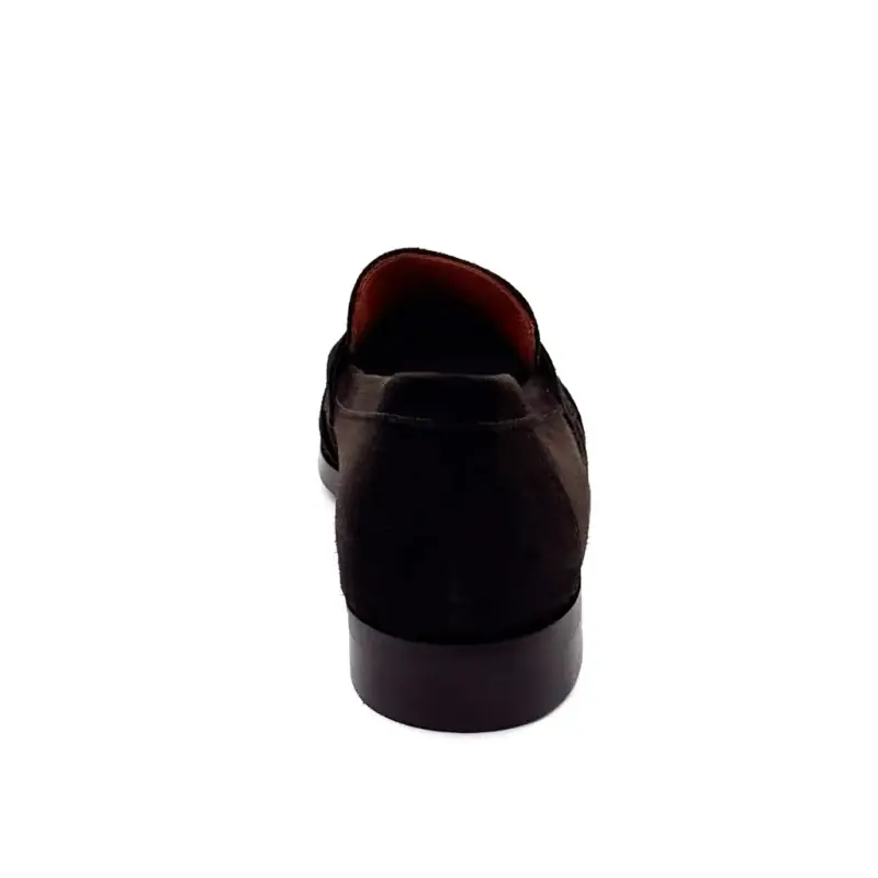 Mjus N32101 Kaffebrune semskede loafers Ivoire Chaussures