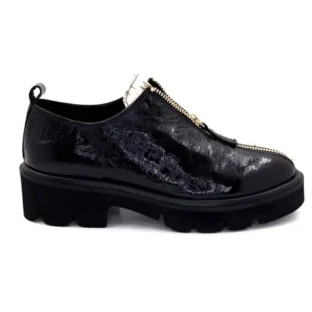 Sapatos Derby Ivoire 25-27116-C1 em couro envernizado preto com pelo de pônei 169,00&nbsp;€