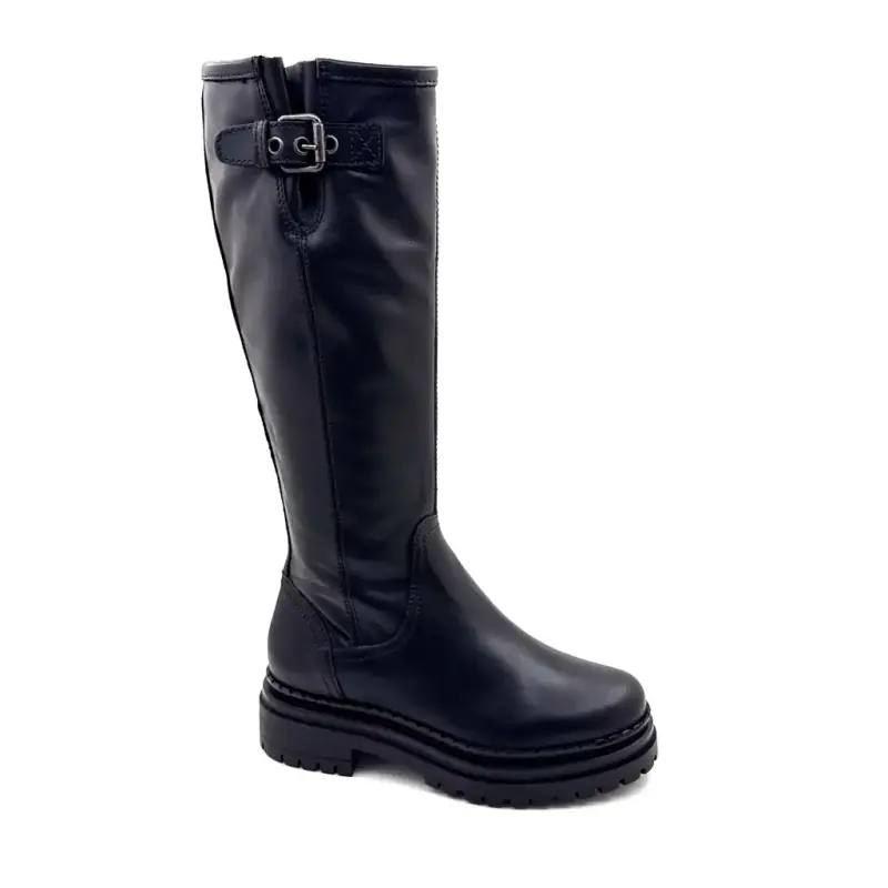 Stivali Mjus L97317 in pelle nera Ivoire Chaussures