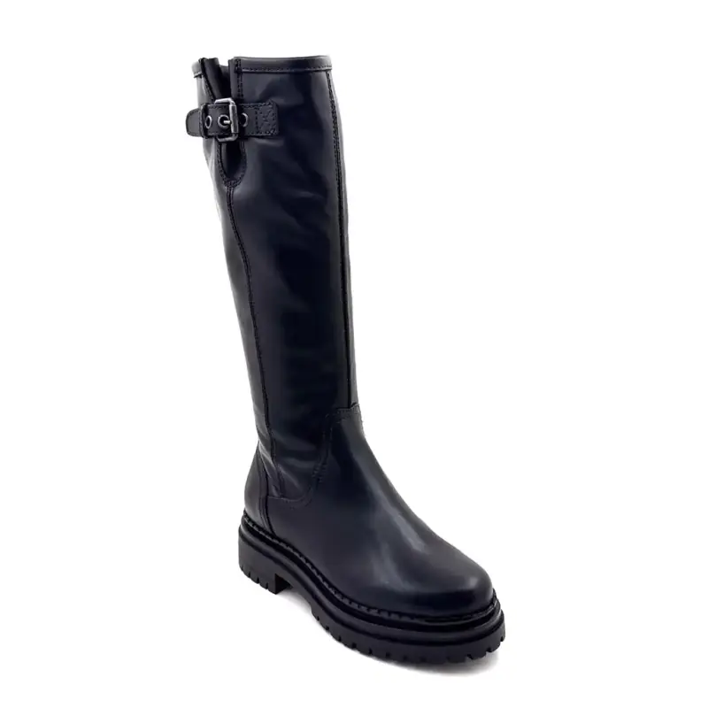 Stivali Mjus L97317 in pelle nera Ivoire Chaussures