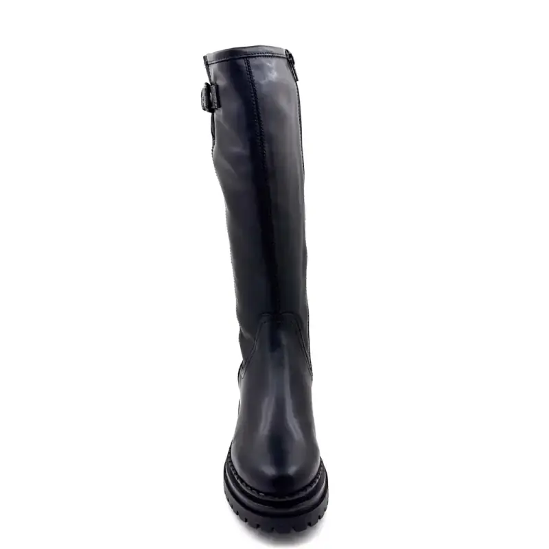 Mjus L97317 fekete bőr csizma Ivoire Chaussures