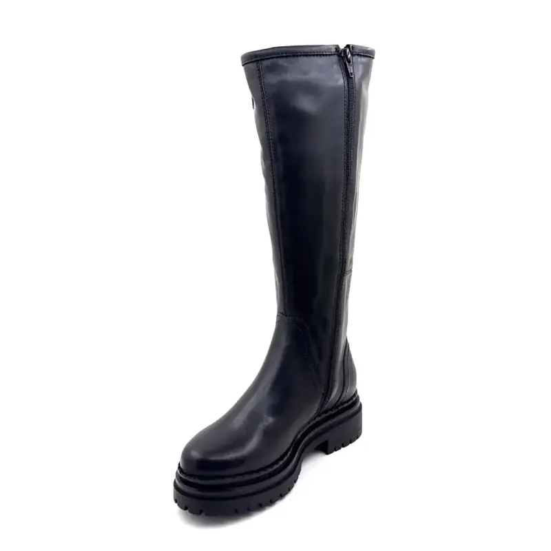 Stivali Mjus L97317 in pelle nera Ivoire Chaussures