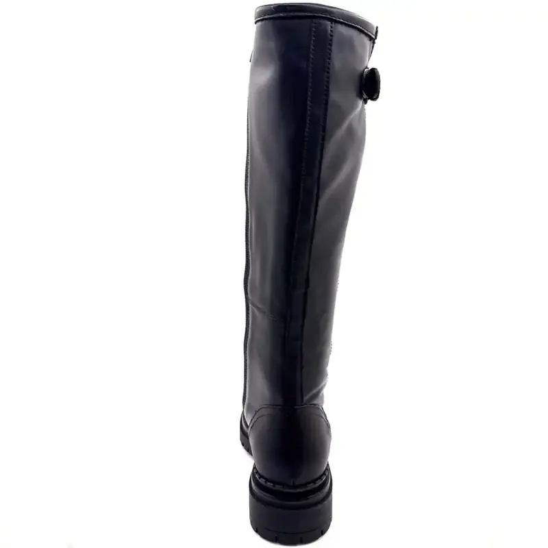 Mjus L97317 Sorte Læderstøvler Ivoire Chaussures