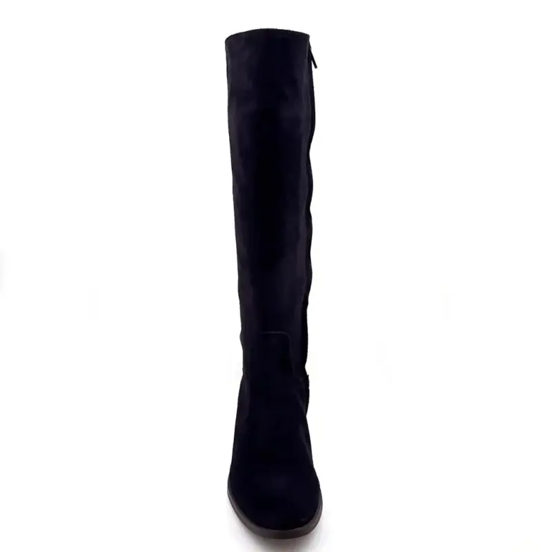 Aliwell Sygma Schwarze Wildlederstiefel Ivoire Chaussures