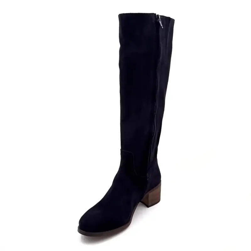 Aliwell Sygma Schwarze Wildlederstiefel Ivoire Chaussures