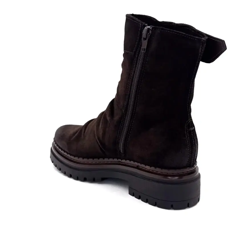 Mjus L97214 Braune Wildleder-Ankle-Boots Ivoire Chaussures
