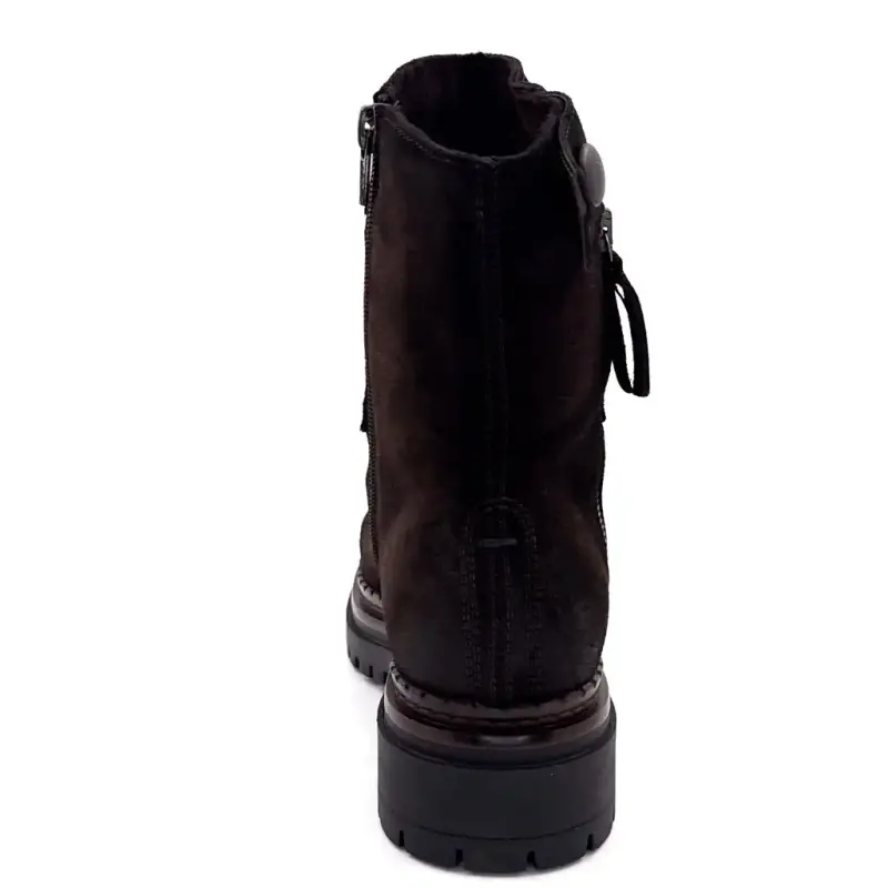 Mjus L97214 Brown Suede Ankle Boots Ivoire Chaussures