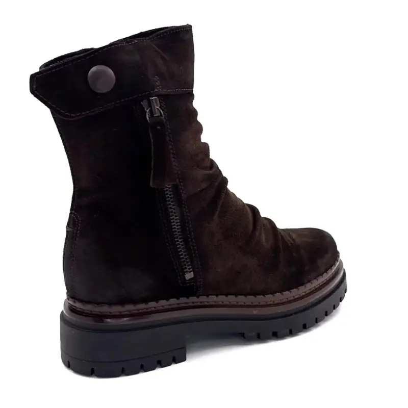 Mjus L97214 Brown Suede Ankle Boots Ivoire Chaussures