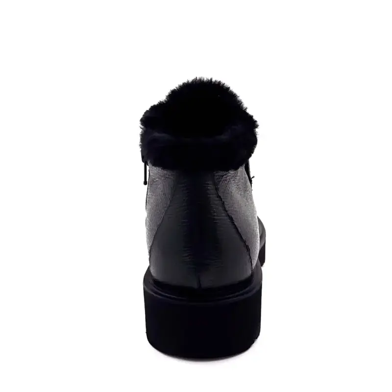 Ghete Ivoire L605T 31281 din piele neagră Ivoire Chaussures