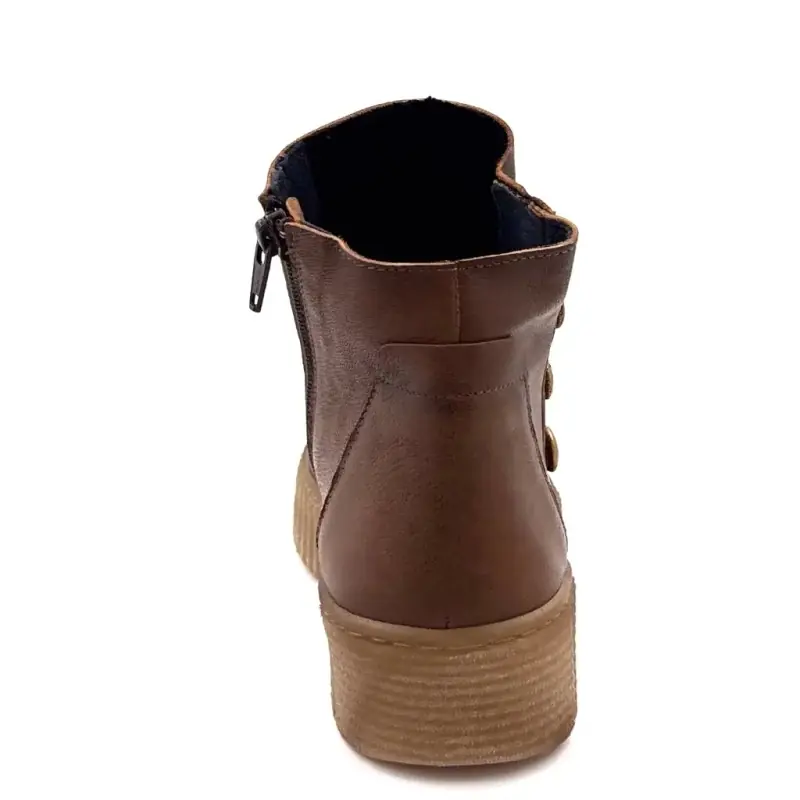 Ivoire Stiefeletten aus cognacbraunem Leder Ivoire Chaussures