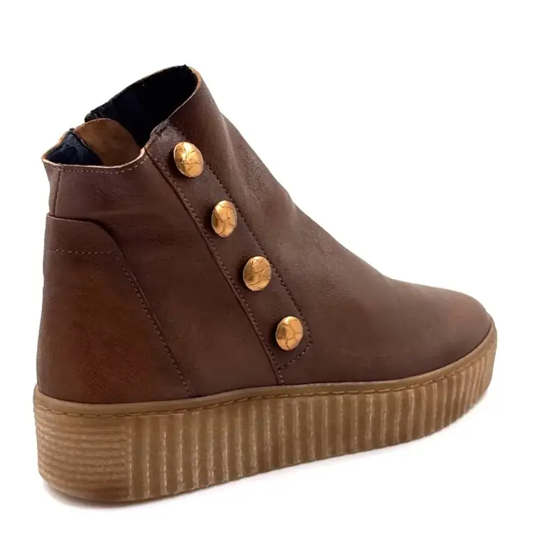 Botines de piel color coñac Ivoire Swem Ivoire Chaussures