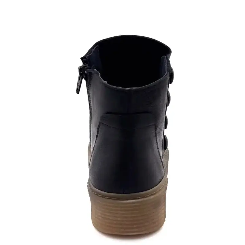 Ivoire Swem Sorte Støvletter Sort Læder Ivoire Chaussures