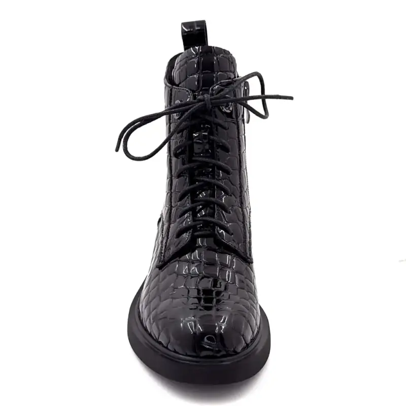 Ivoire Sarlaw2602 Lackskinn Coco Svart Ivoire Chaussures