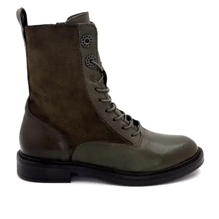 Botas de cano curto com cadarço Mjus T81233 em couro e camurça cáqui 169,00&nbsp;€