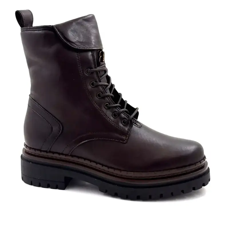 Mjus L97213 bokacsizma, barna bőr Ivoire Chaussures