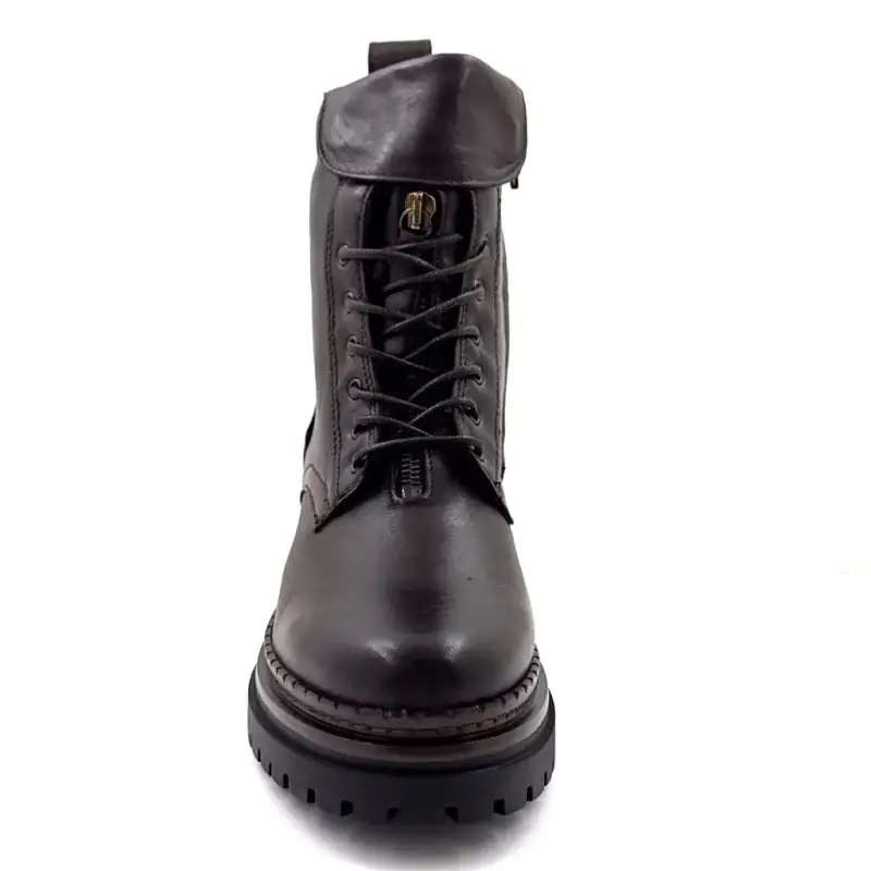 Mjus L97213 bokacsizma, barna bőr Ivoire Chaussures