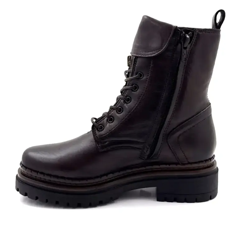Mjus L97213 bokacsizma, barna bőr Ivoire Chaussures