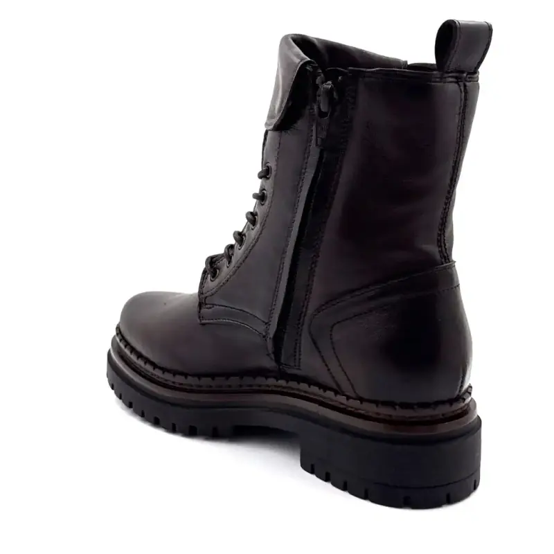 Mjus L97213 Stiefeletten, braunes Leder Ivoire Chaussures